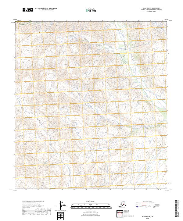 Healy A-6 SW, AK — USGS 7.5-minute topo (2024)