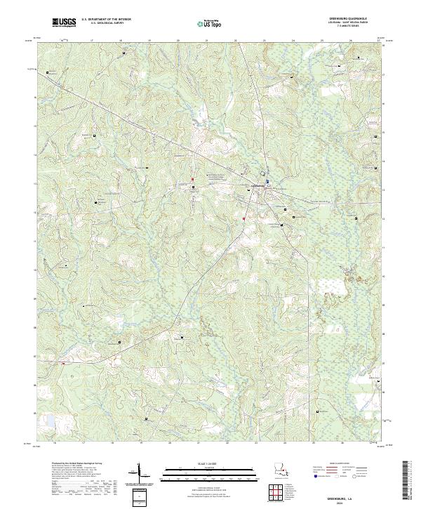 Greensburg, LA — USGS 7.5-minute topo (2024)