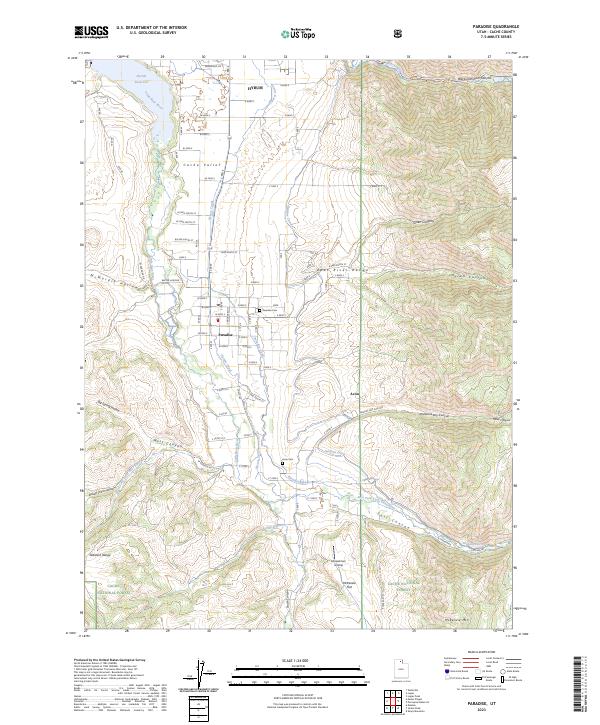 Paradise, UT — USGS 7.5-minute topo (2023)