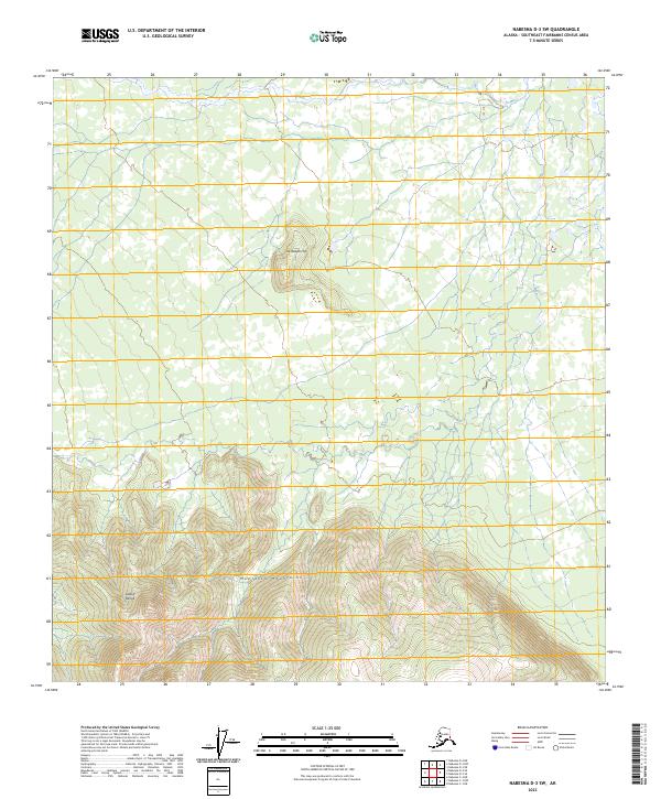 Nabesna D-3 SW, AK — USGS 7.5-minute topo (2023)