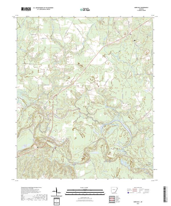 Moro Bay, AR — USGS 7.5-minute topo (2024)
