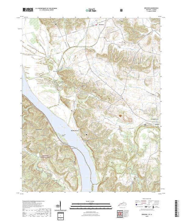 Dekoven, KY-IL — USGS 7.5-minute topo (2022)