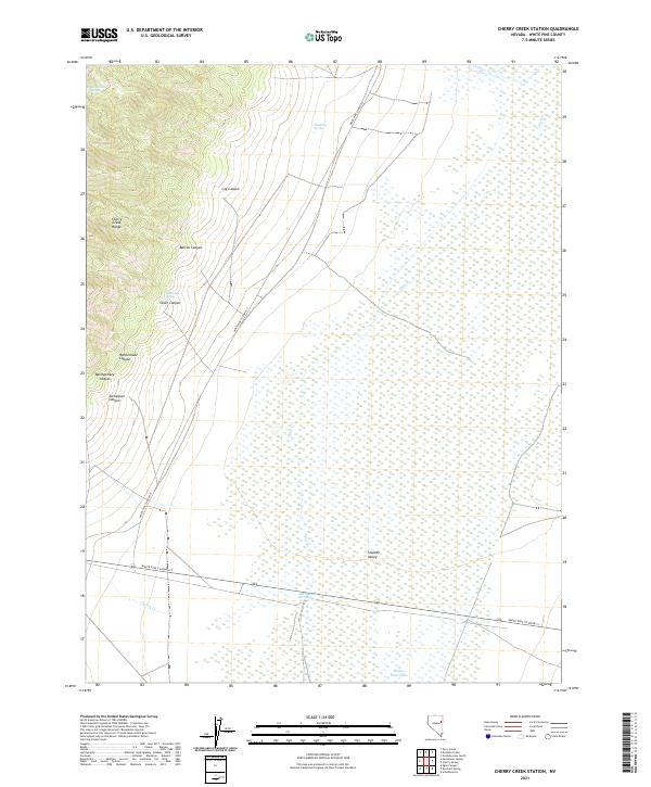 Cherry Creek Station, NV — USGS 7.5-minute topo (2021)