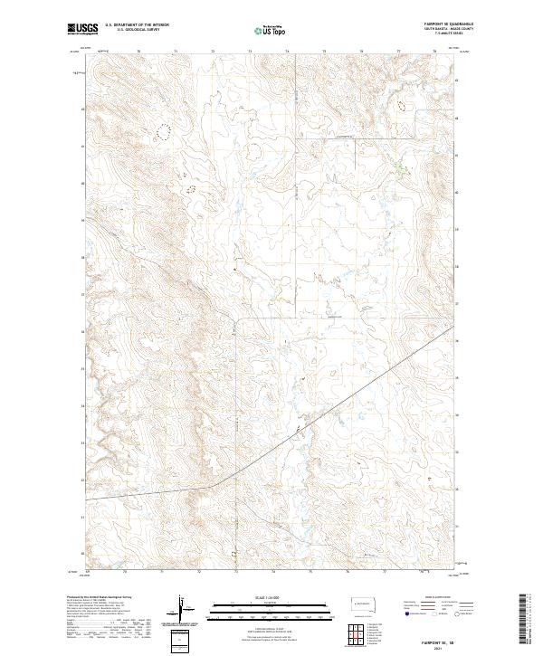 Fairpoint SE, SD — USGS 7.5-minute topo (2021)