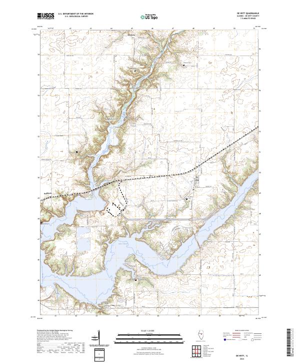De Witt, IL — USGS 7.5-minute topo (2024)