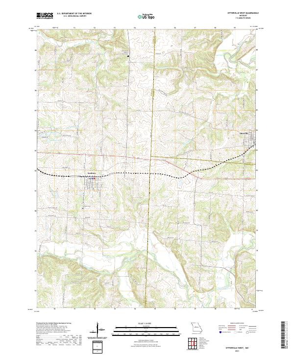 Otterville West, MO — USGS 7.5-minute topo (2021)