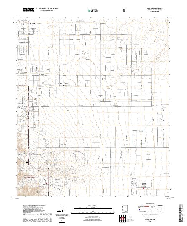 Nicksville, AZ — USGS 7.5-minute topo (2021)