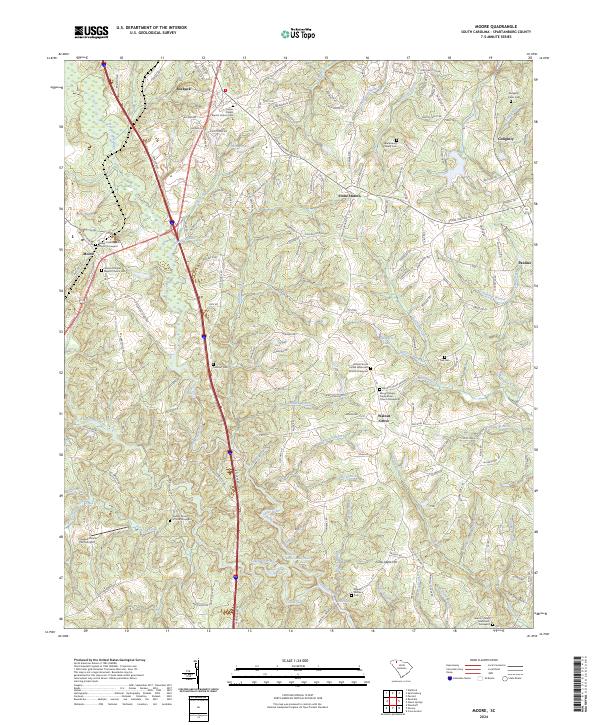 Moore, SC — USGS 7.5-minute topo (2024)