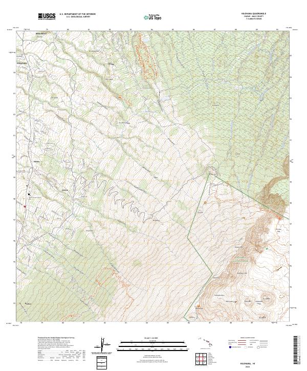 Kilohana, HI — USGS 7.5-minute topo (2024)