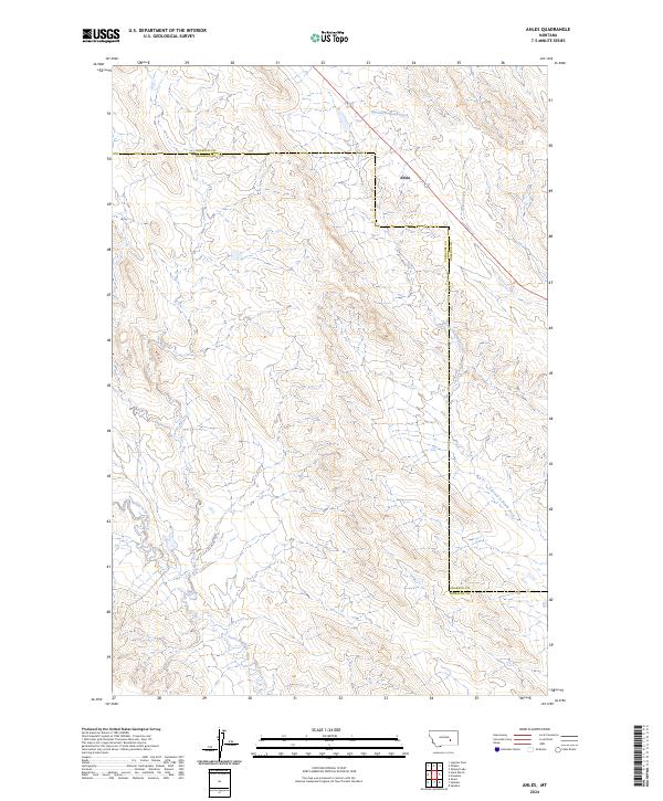Ahles, MT — USGS 7.5-minute topo (2024)