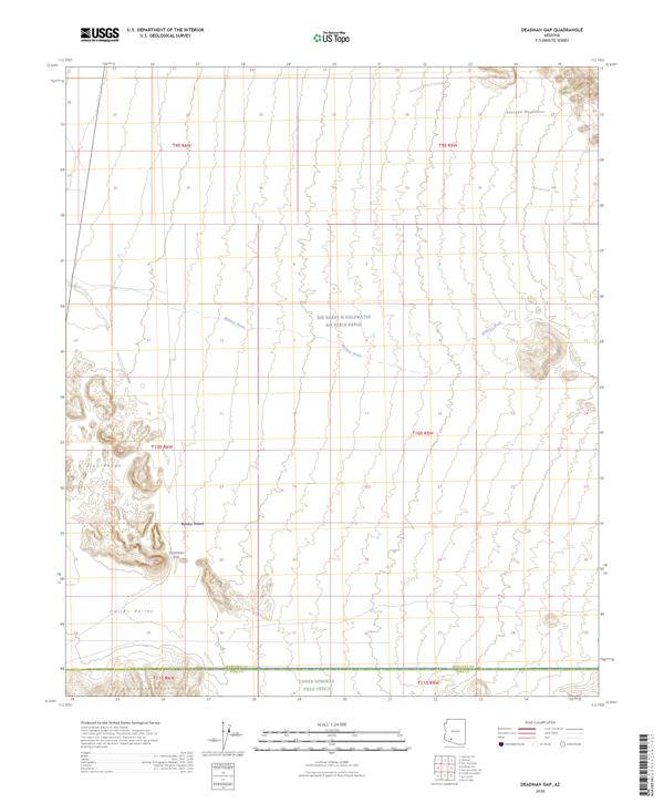 Deadman Gap, AZ — USGS 7.5-minute topo (2026)