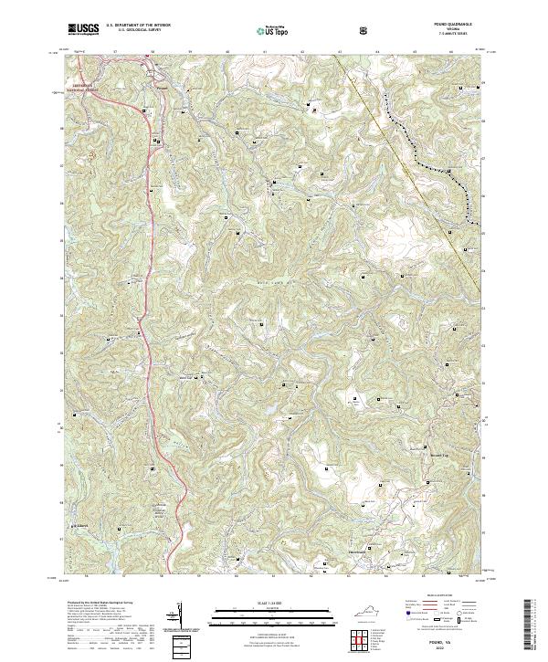 Pound, VA — USGS 7.5-minute topo (2022)