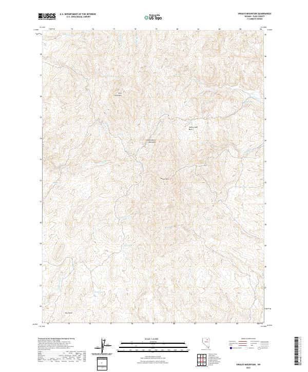 Swales Mountain, NV — USGS 7.5-minute topo (2021)