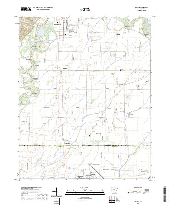 Manson, AR — USGS 7.5-minute topo (2024)