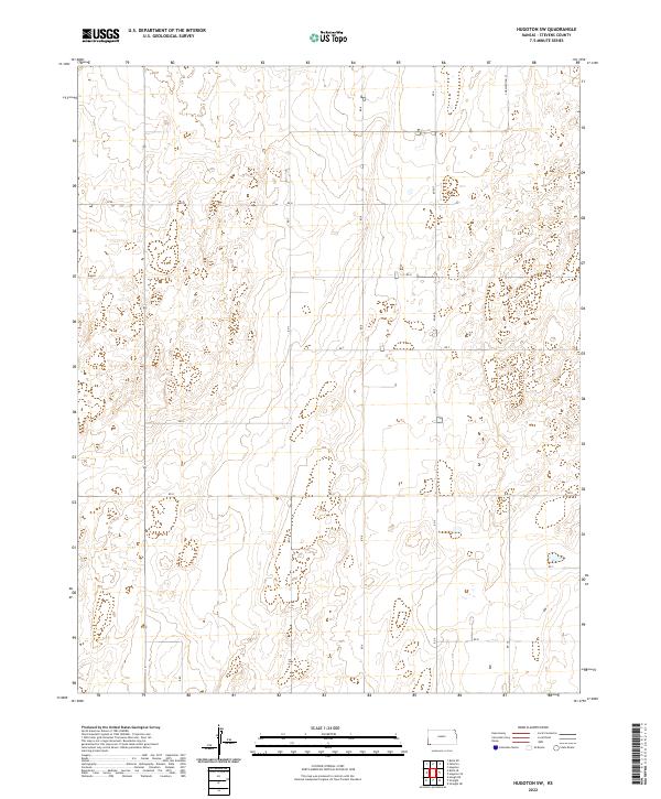 Hugoton SW, KS — USGS 7.5-minute topo (2022)