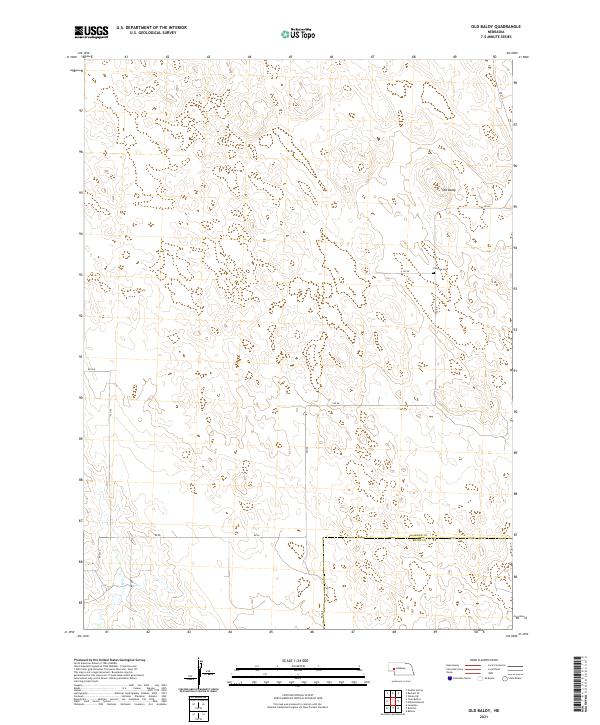 Old Baldy, NE — USGS 7.5-minute topo (2021)