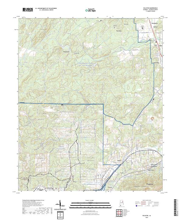 Eulaton, AL — USGS 7.5-minute topo (2024)