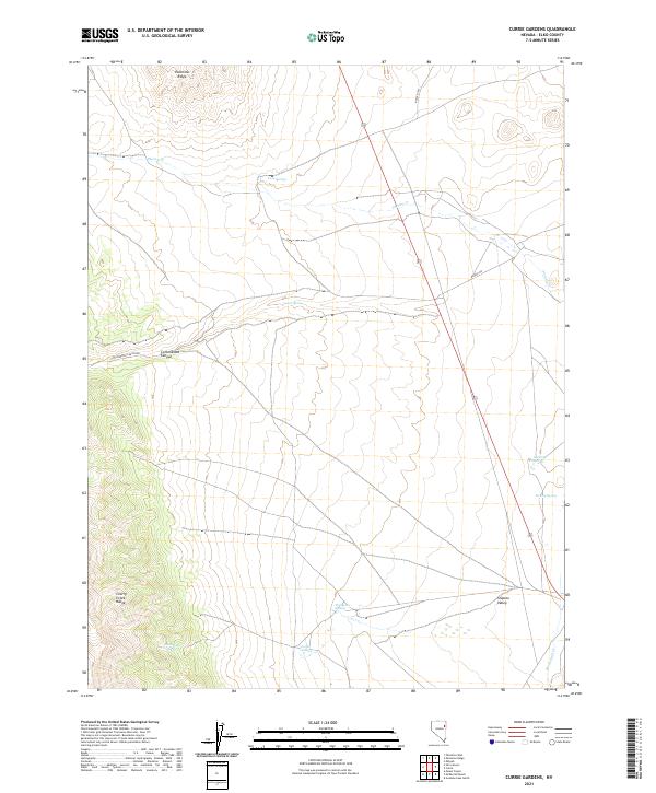 Currie Gardens, NV — USGS 7.5-minute topo (2021)