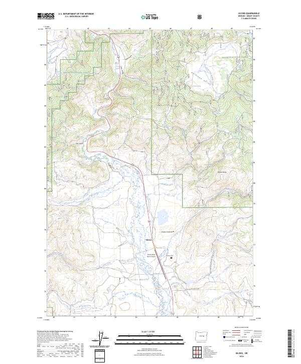 Silvies, OR — USGS 7.5-minute topo (2024)