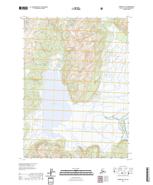 Cordova B-1 SW, AK — USGS 7.5-minute topo (2024)