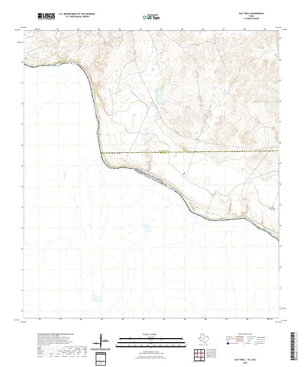 Salt Well, TX,COA, US — USGS 7.5-minute topo (2022)
