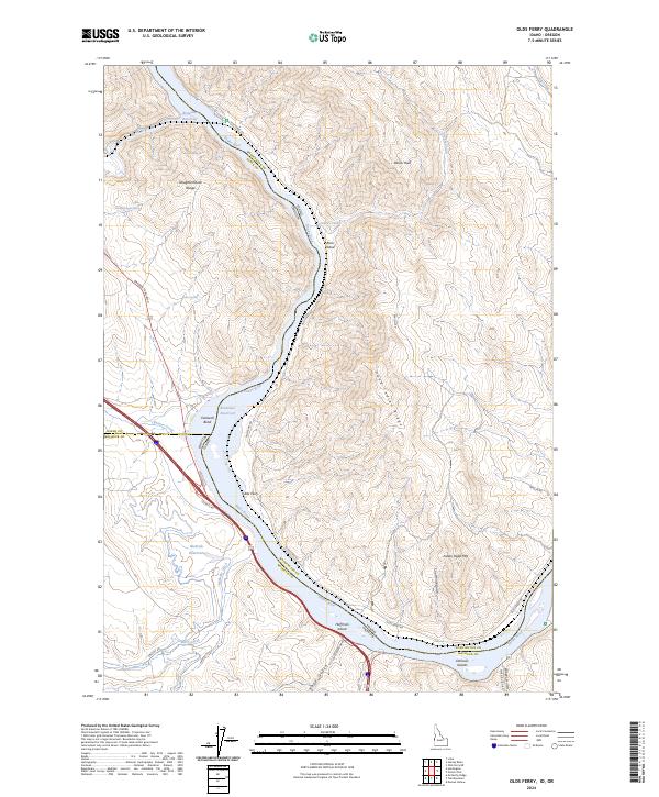 Olds Ferry, ID-OR — USGS 7.5-minute topo (2024)