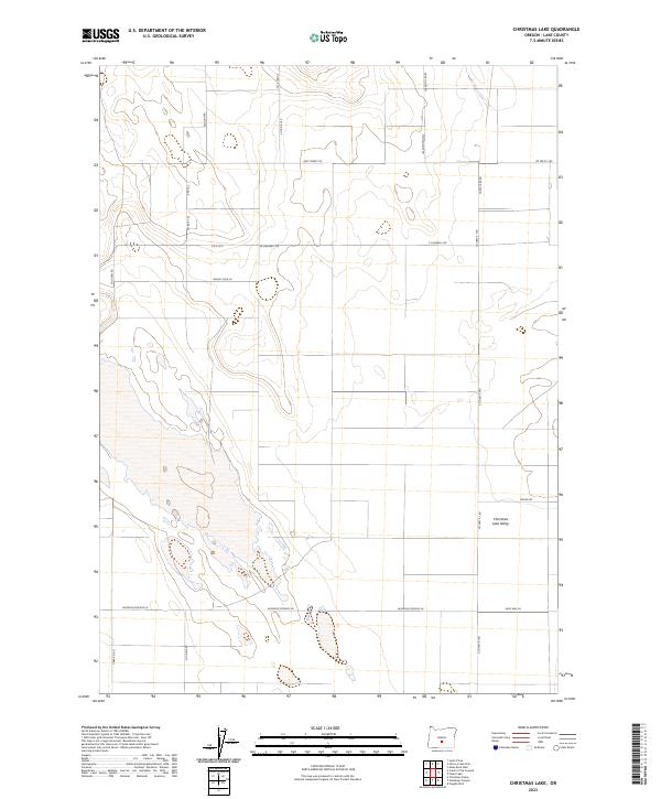 Christmas Lake, OR — USGS 7.5-minute topo (2023)