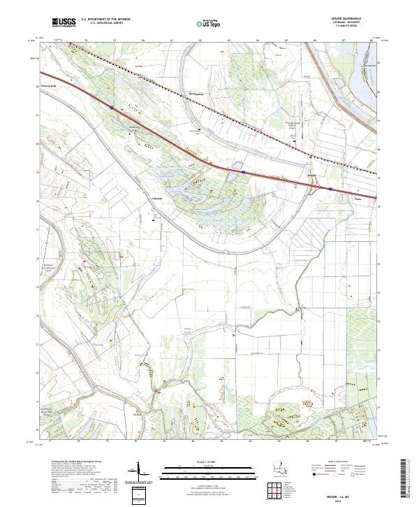 Mound, LA-MS — USGS 7.5-minute topo (2024)