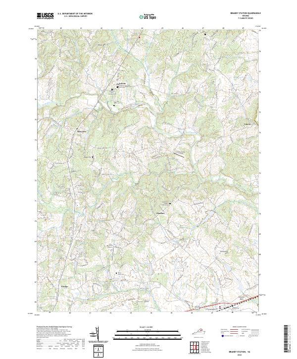 Brandy Station, VA — USGS 7.5-minute topo (2022)