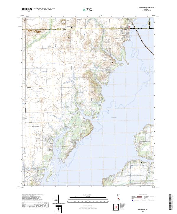 Keyesport, IL — USGS 7.5-minute topo (2024)