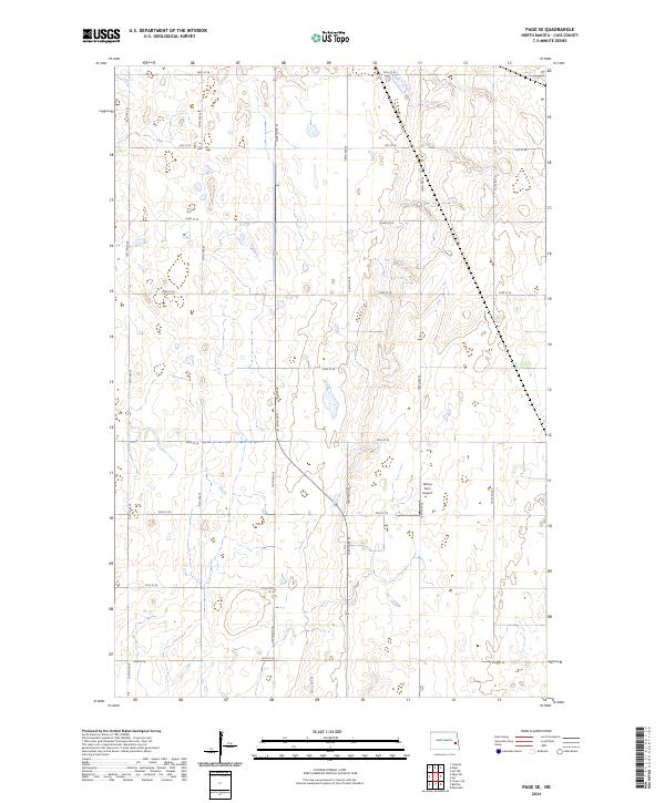 Page SE, ND — USGS 7.5-minute topo (2024)