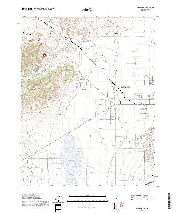 Cedar City NW, UT — USGS 7.5-minute topo (2023)
