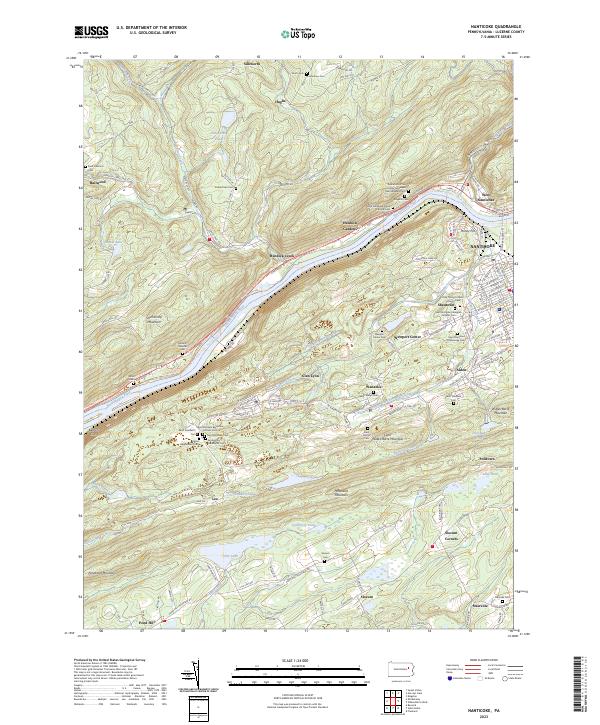 Nanticoke, PA — USGS 7.5-minute topo (2023)