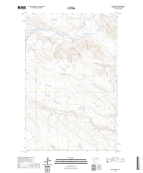Emond Ranch, MT — USGS 7.5-minute topo (2024)