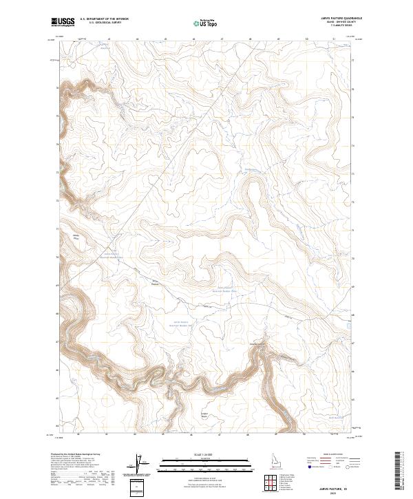 Jarvis Pasture, ID — USGS 7.5-minute topo (2023)