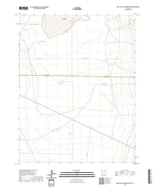 Pine Valley Hardpan South, UT — USGS 7.5-minute topo (2023)