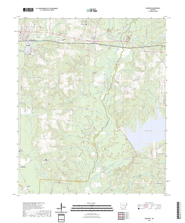 Buckner, AR — USGS 7.5-minute topo (2024)