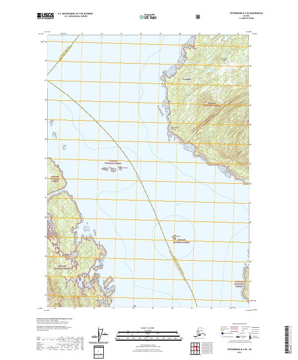 Petersburg B-4 SE, AK — USGS 7.5-minute topo (2021)