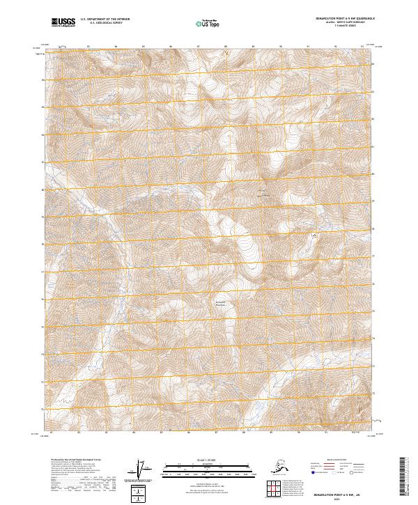 Demarcation Point A-5 NW, AK — USGS 7.5-minute topo (2023)