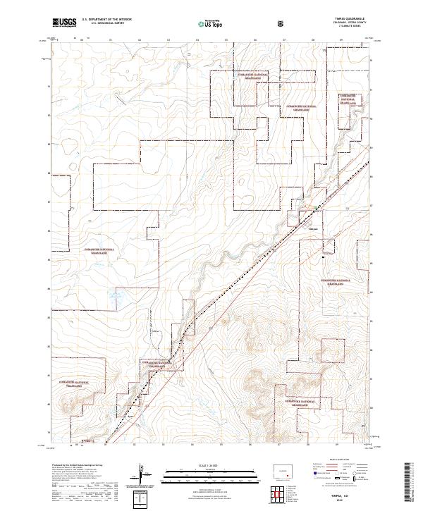 Timpas, CO — USGS 7.5-minute topo (2022)