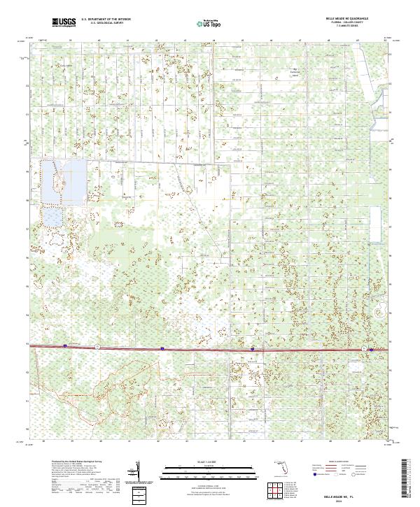 Belle Meade NE, FL — USGS 7.5-minute topo (2024)