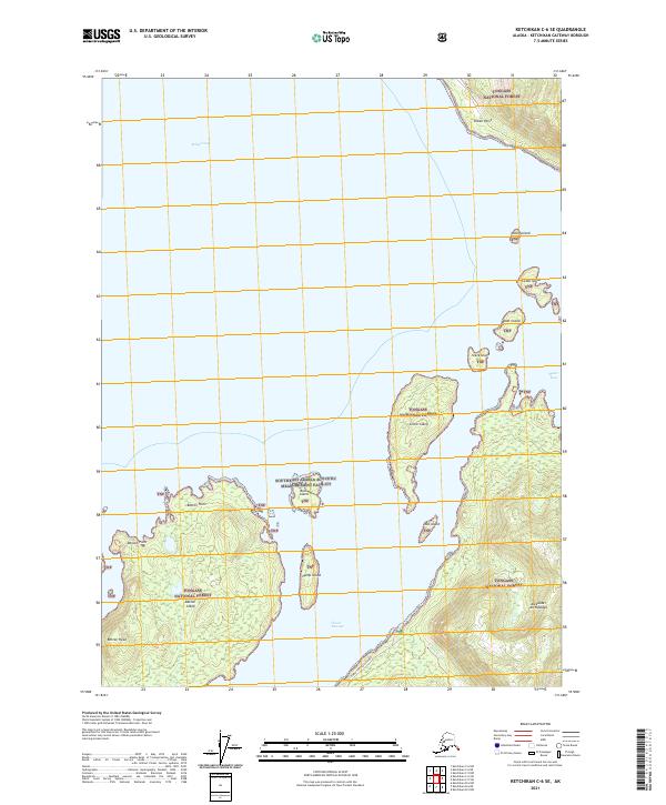 Ketchikan C-6 SE, AK — USGS 7.5-minute topo (2021)