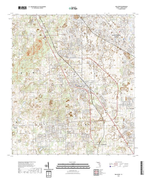 Belleview, FL — USGS 7.5-minute topo (2024)