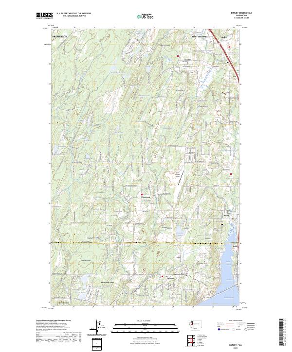 Burley, WA — USGS 7.5-minute topo (2023)