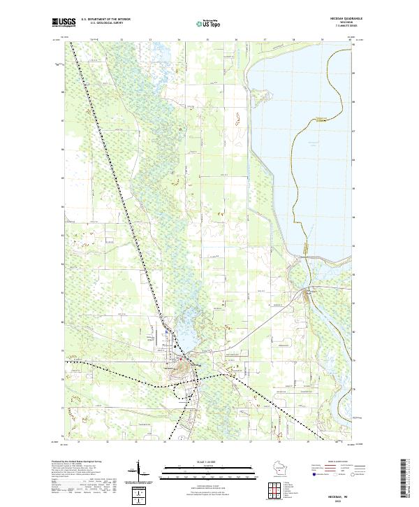 Necedah, WI — USGS 7.5-minute topo (2022)