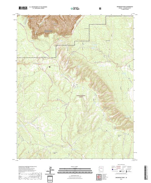 Grandview Point, AZ — USGS 7.5-minute topo (2021)