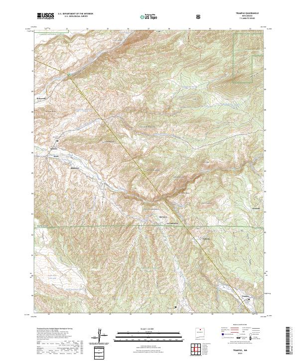 Trampas, NM — USGS 7.5-minute topo (2023)