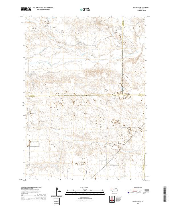 Box Butte NE, NE — USGS 7.5-minute topo (2021)