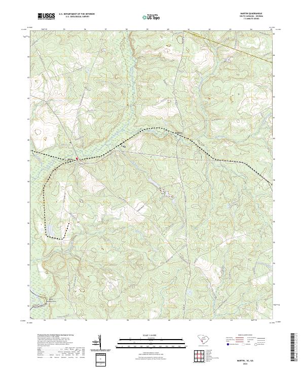 Martin, SC-GA — USGS 7.5-minute topo (2024)