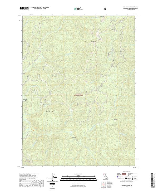 Ship Mountain, CA — USGS 7.5-minute topo (2022)